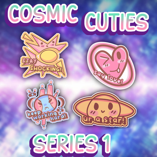 COSMIC CUTIES SERIES 1 - STICKER SET